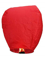 Σετ 10 τμχ ιπτάμενα αυθεντικά κινέζικα φαναράκια  κόκκινου χρώματος, μέγεθος Large 