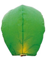 Σετ 10 τμχ Ιπτάμενα αυθεντικά κινέζικα φαναράκια  πράσινου χρώματος, μέγεθος Large 