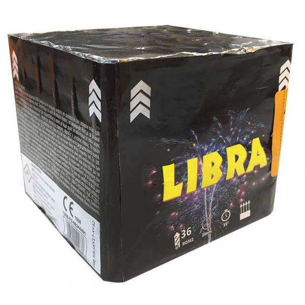 Πακέτο με εναέρια πυροτεχνήματα LIBRA 36 βολές