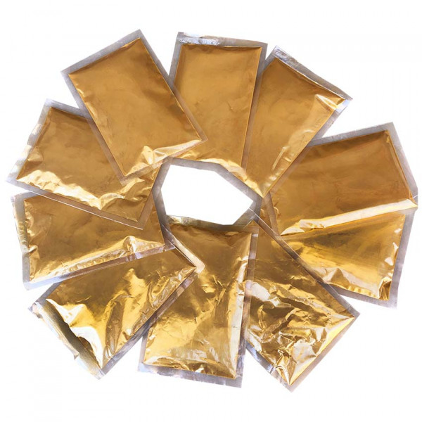 Σακουλάκια Holi Powder 40 γρ με χρυσή πούδρα σετ 10 τεμ